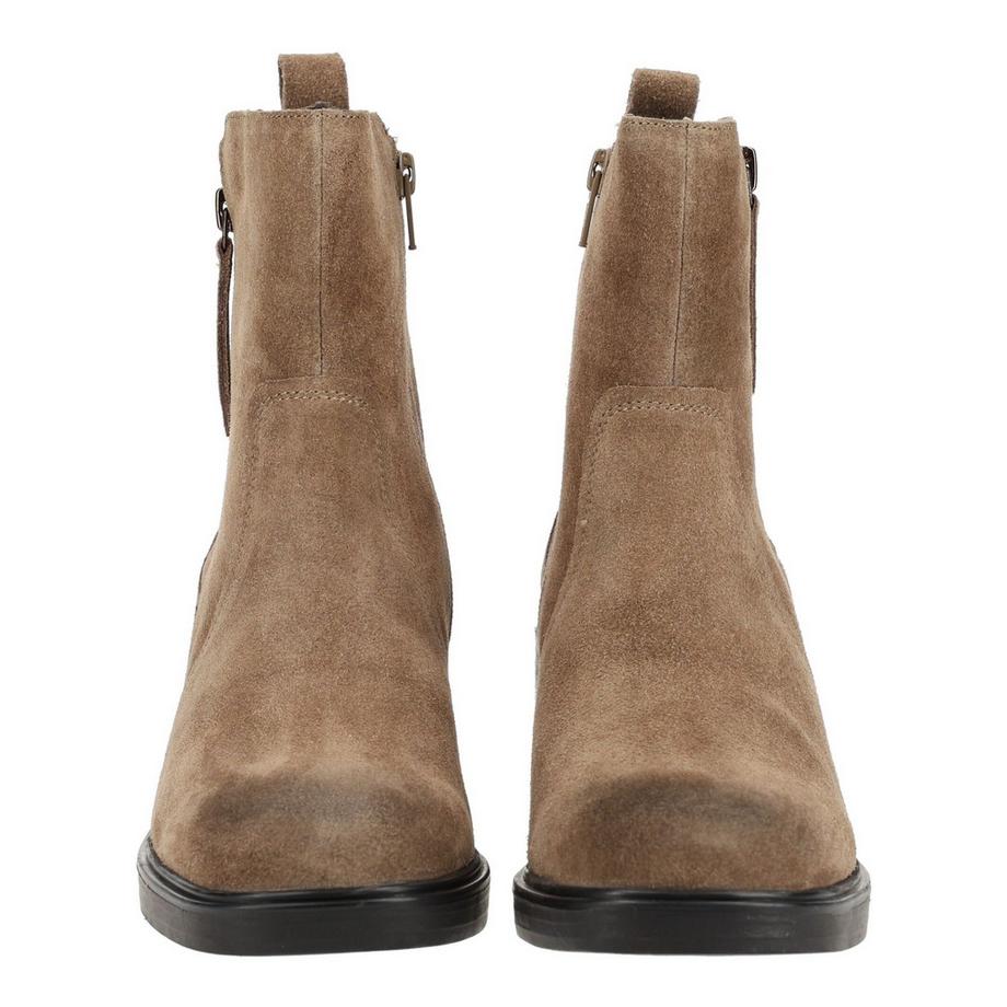 ara Bottines en cuir velours à talon bloc  