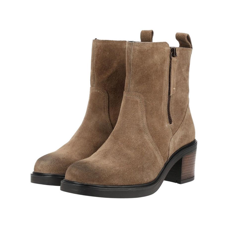 ara Bottines en cuir velours à talon bloc  