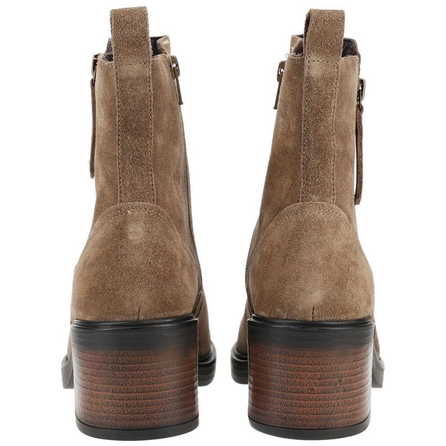 ara Bottines en cuir velours à talon bloc  