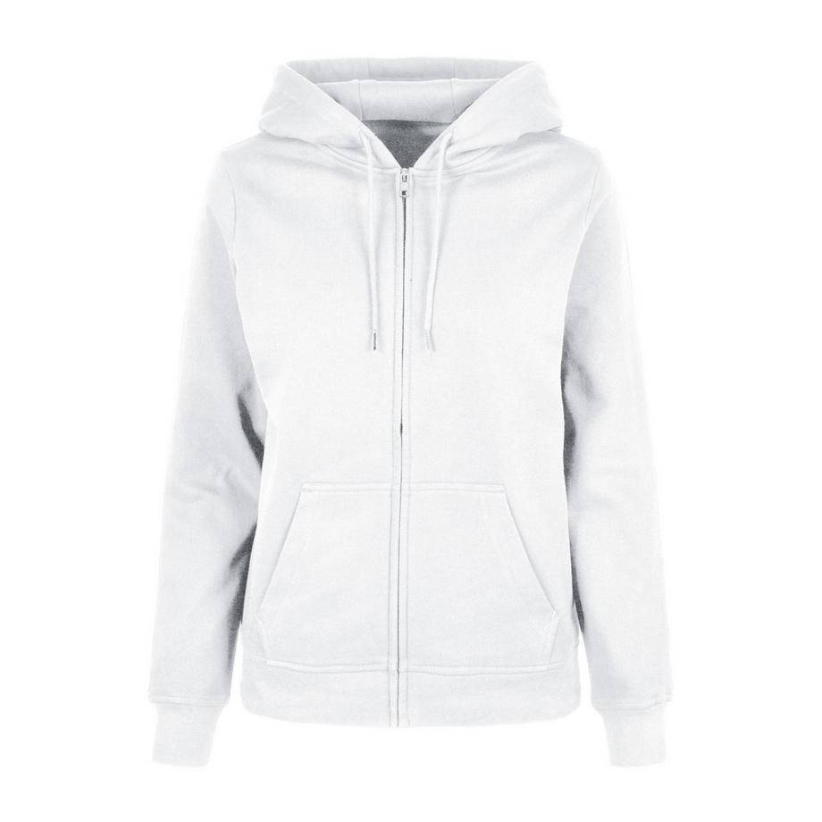 Basic Hoodie mit durchgehendem Reißverschluss