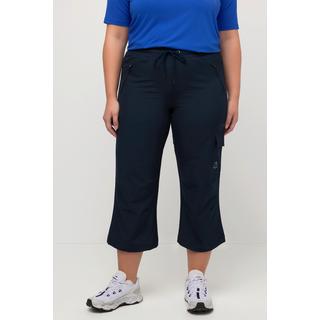 Ulla Popken  Pantalon de golf 7/8, déperlant, ceinture élastique, élément réfléchissant 