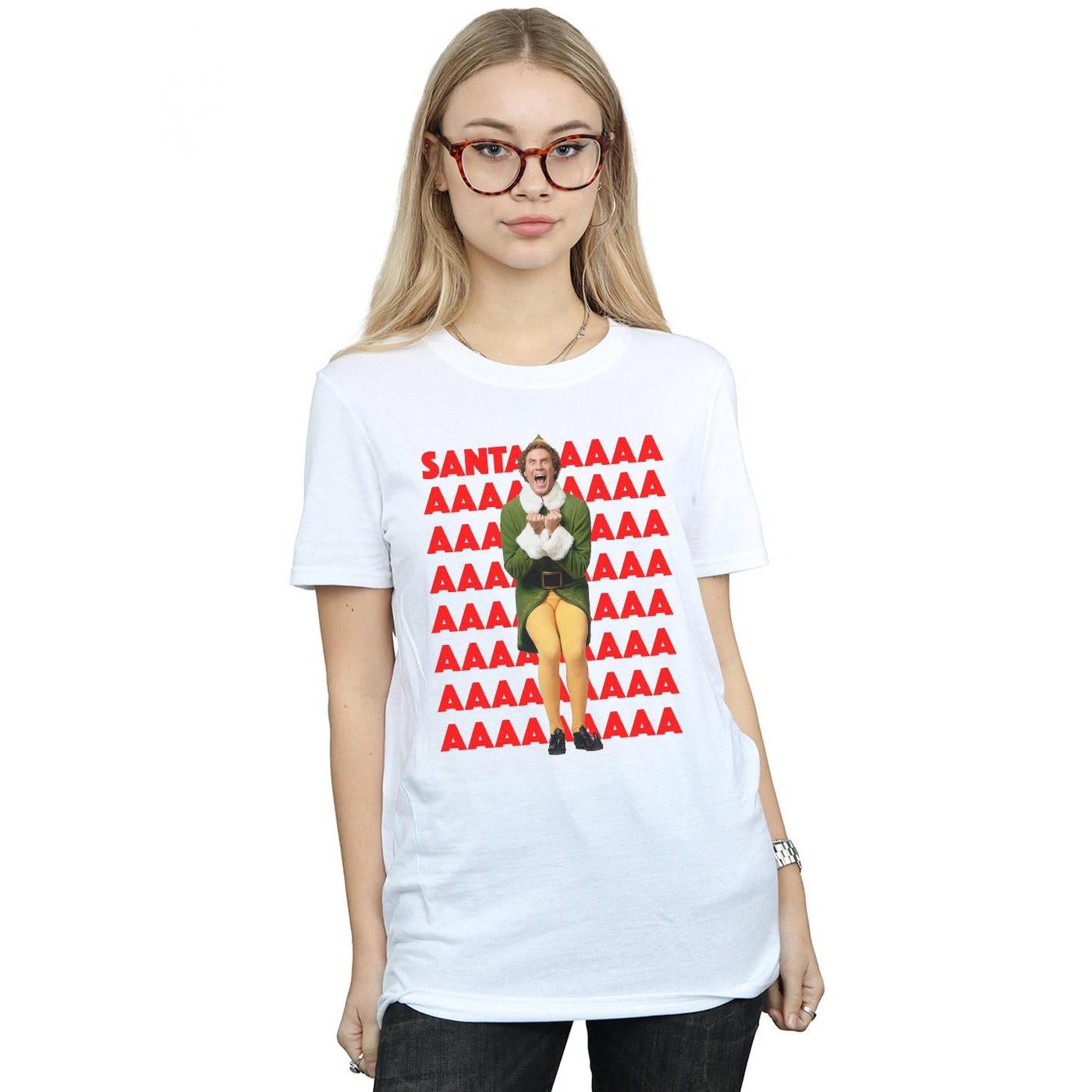 Elf  Buddy Santa Scream TShirt 