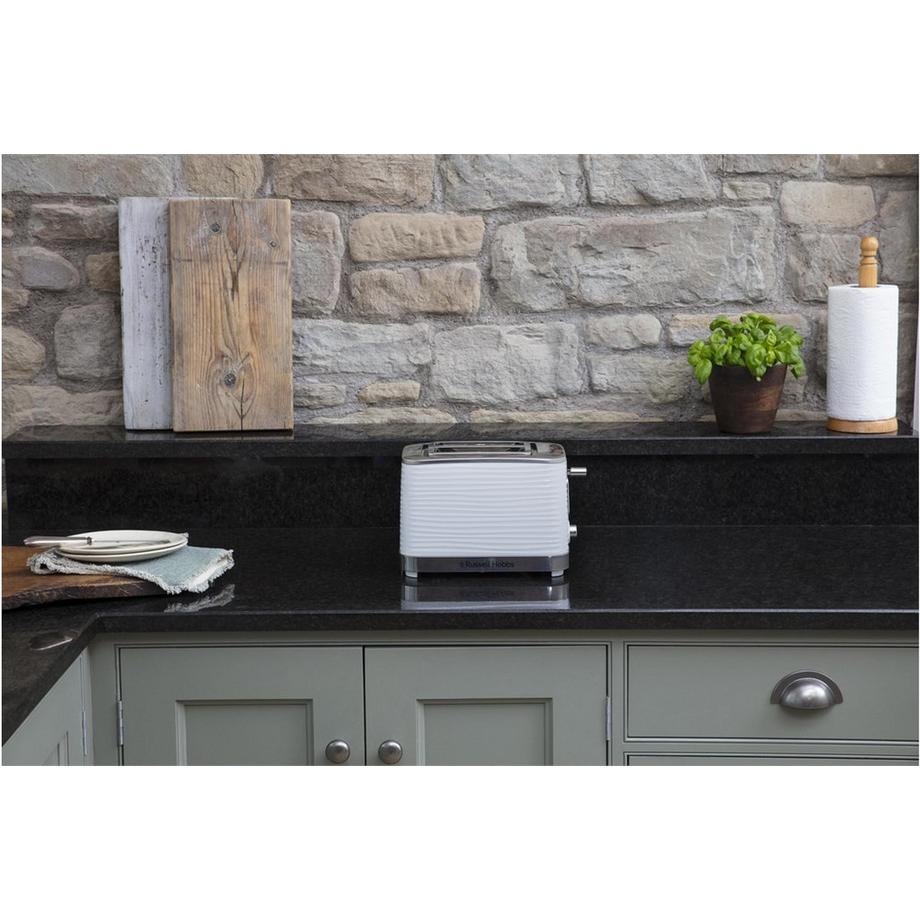 Russell Hobbs Inspire White Toaster - blanc  
