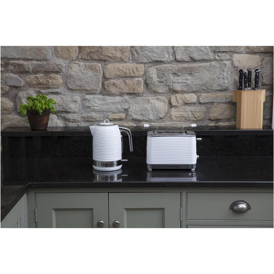 Russell Hobbs Inspire White Toaster - blanc  
