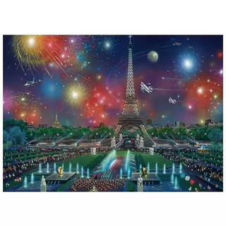 Schmidt  Puzzle Feuerwerk am Eiffelturm (1000Teile) 