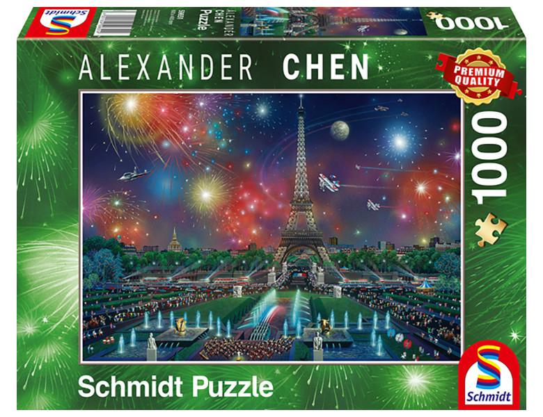 Schmidt Spiele  Schmidt puzzle Feuerwerk am Eiffelturm 1000 Teile 12+ 