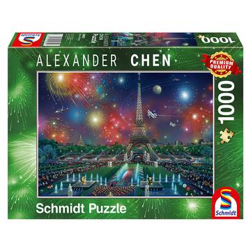 Puzzle Schmidt Feux d'artifice à la Tour Eiffel - 1000 pièces - 12+.