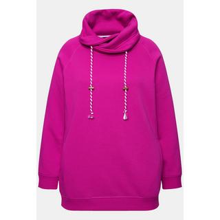 Ulla Popken Sweatshirt Weiter Stehkragen Taschen Raglan Langarm  