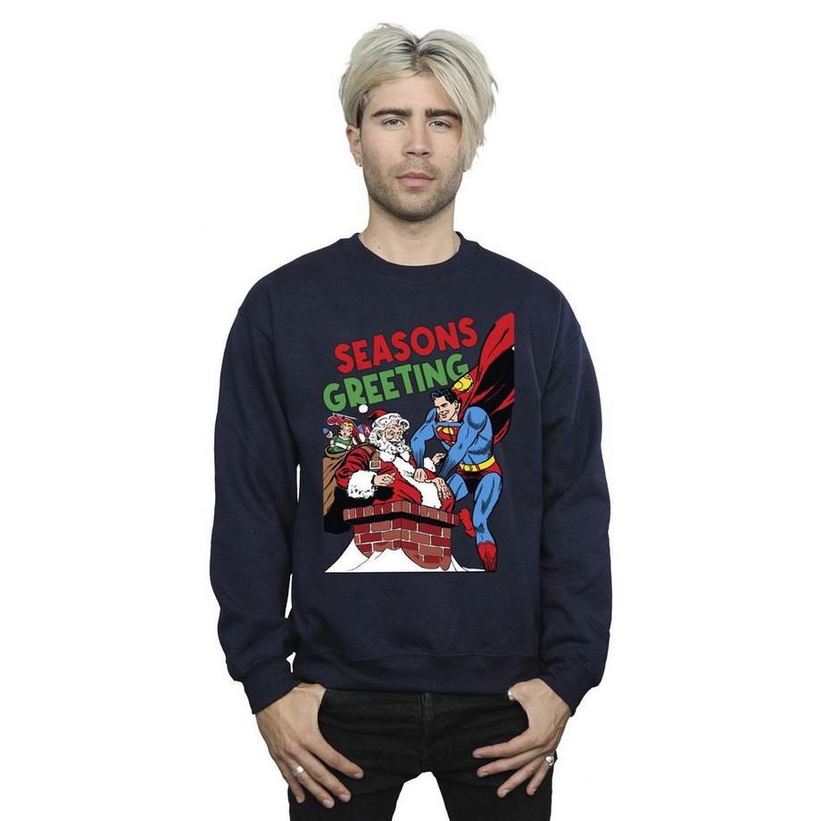 DC COMICS Superman Seasons Greeting Sweatshirt  