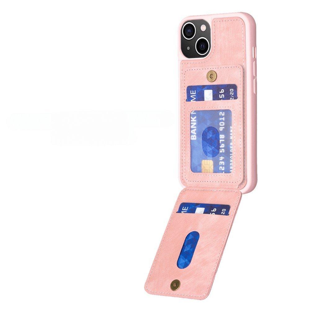 Cover-Discount  iPhone 15 Plus - Custodia kickstand con slot per carte 