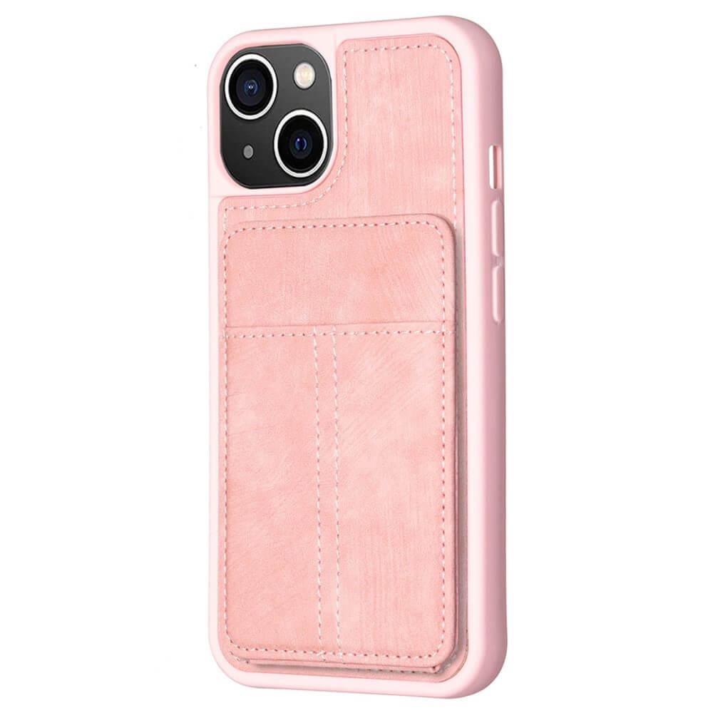 Cover-Discount  iPhone 15 Plus - Custodia kickstand con slot per carte 