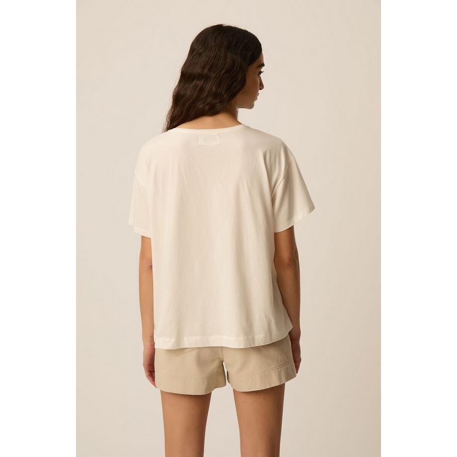 Des Petits Hauts Ilia T-Shirt Ricamata Maniche Corte  
