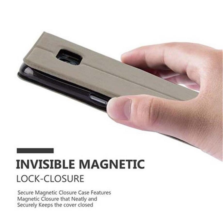 Cadorabo  Hülle für Samsung Galaxy S7 EDGE Magnetverschluss, 2 Sichtfenstern 