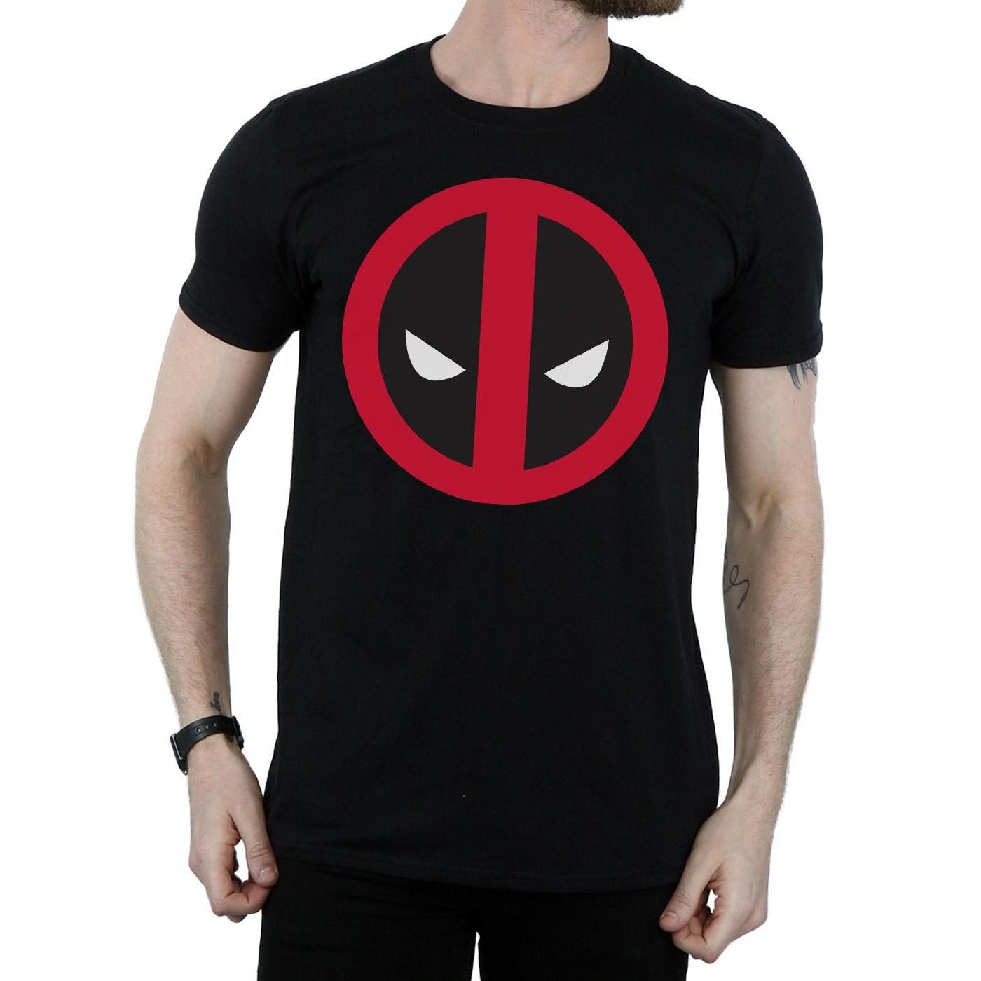 MARVEL Deadpool Logo T-Shirt Stampa Grafica  
