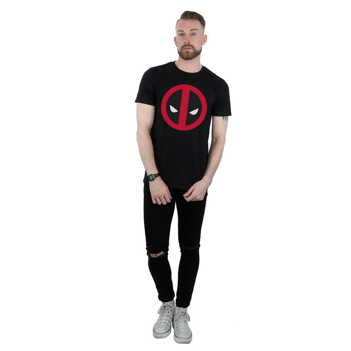 MARVEL Deadpool Logo T-Shirt Stampa Grafica  