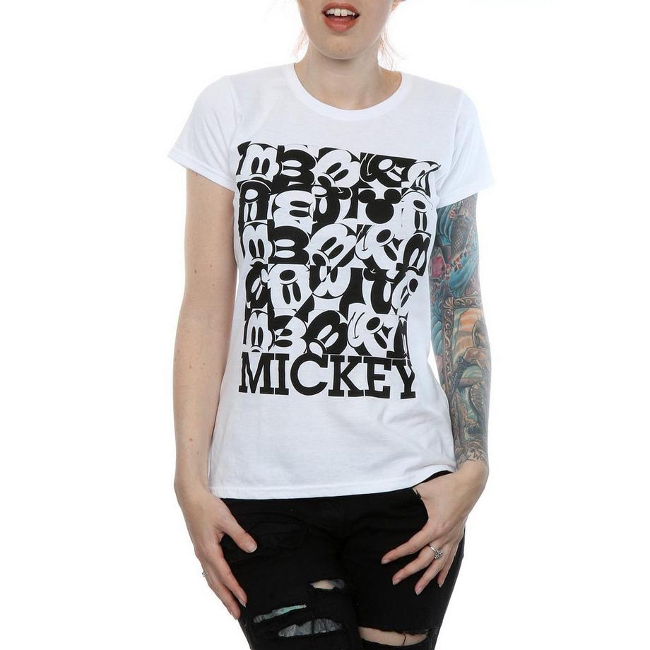 Disney Mickey Mouse Grafikdruck T-Shirt  