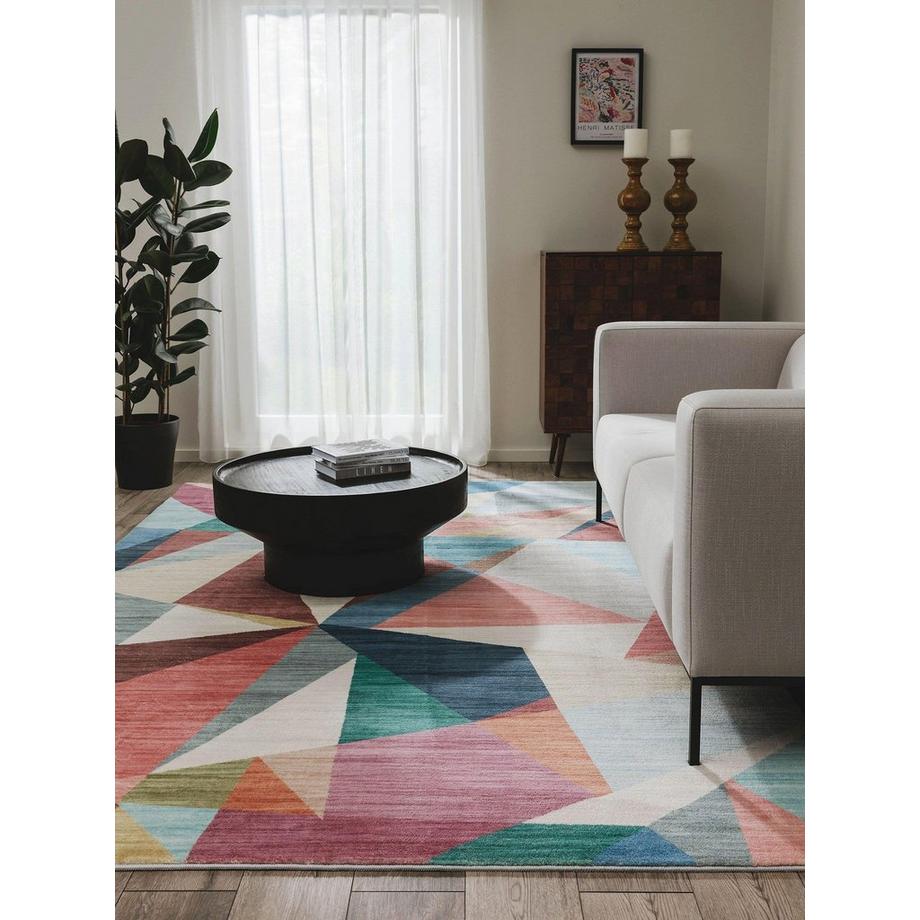 Benuta Tapis Mara Multicouleur/Fuchsia  