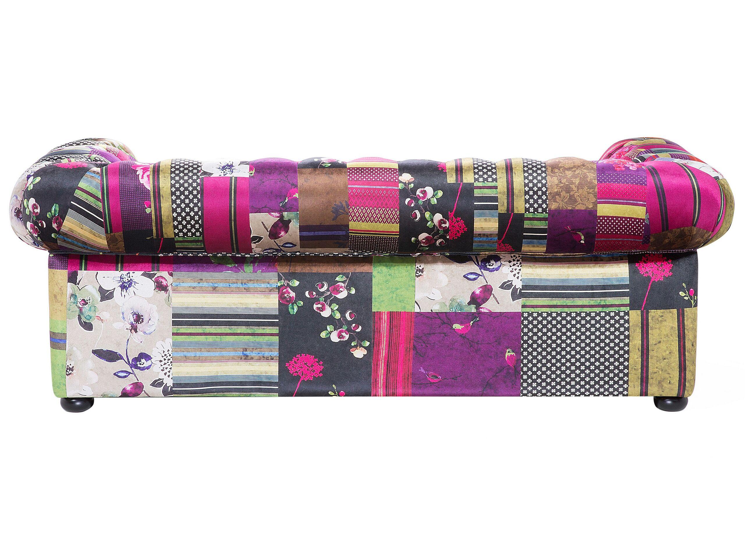 Beliani Canapé 3 places en Tissu Glamour CHESTERFIELD  