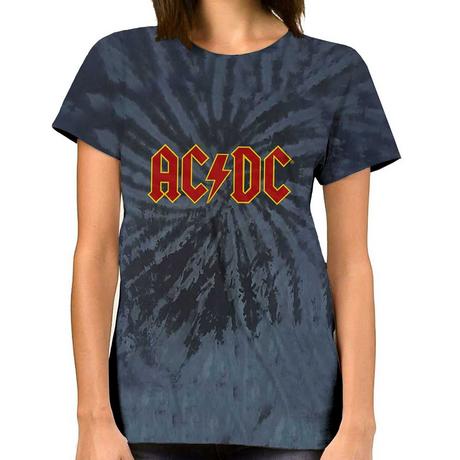 AC/DC ACDC Logo Tie-Dye T-Shirt  