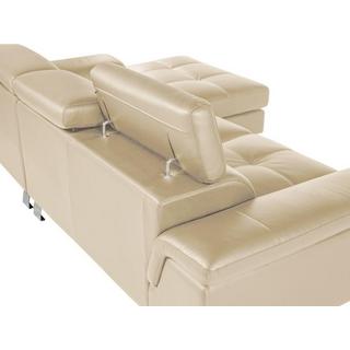 Vente-unique Ecksofa Leder MISHIMA Ecke Rechts  