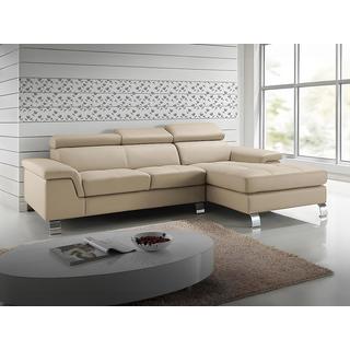 Vente-unique Ecksofa Leder MISHIMA Ecke Rechts  