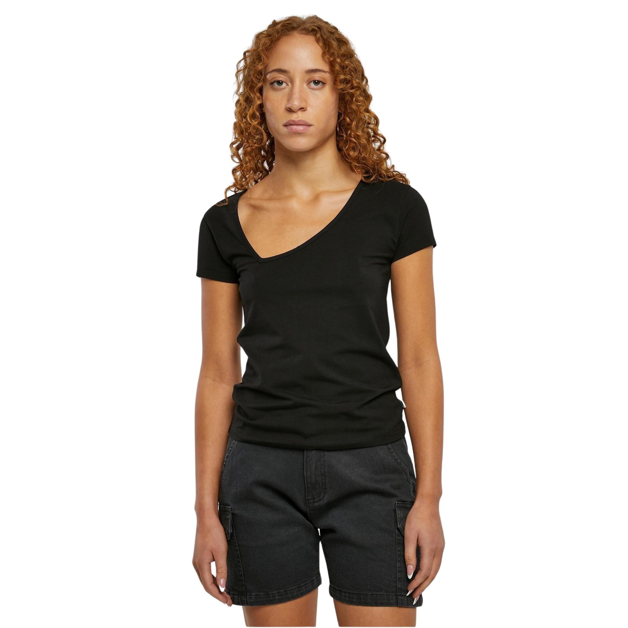 URBAN CLASSICS  T-Shirt   Organic Asymmetric Neckline 