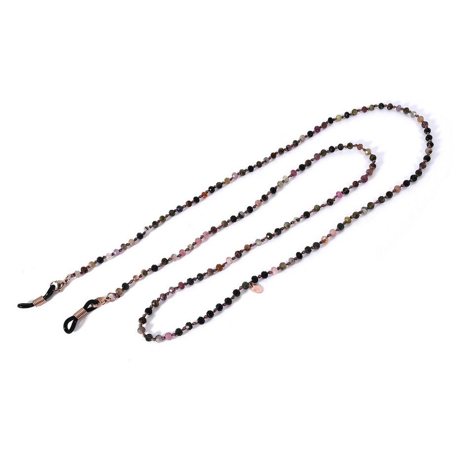 Evelina  Brillenkette mit Turmalin Steinen