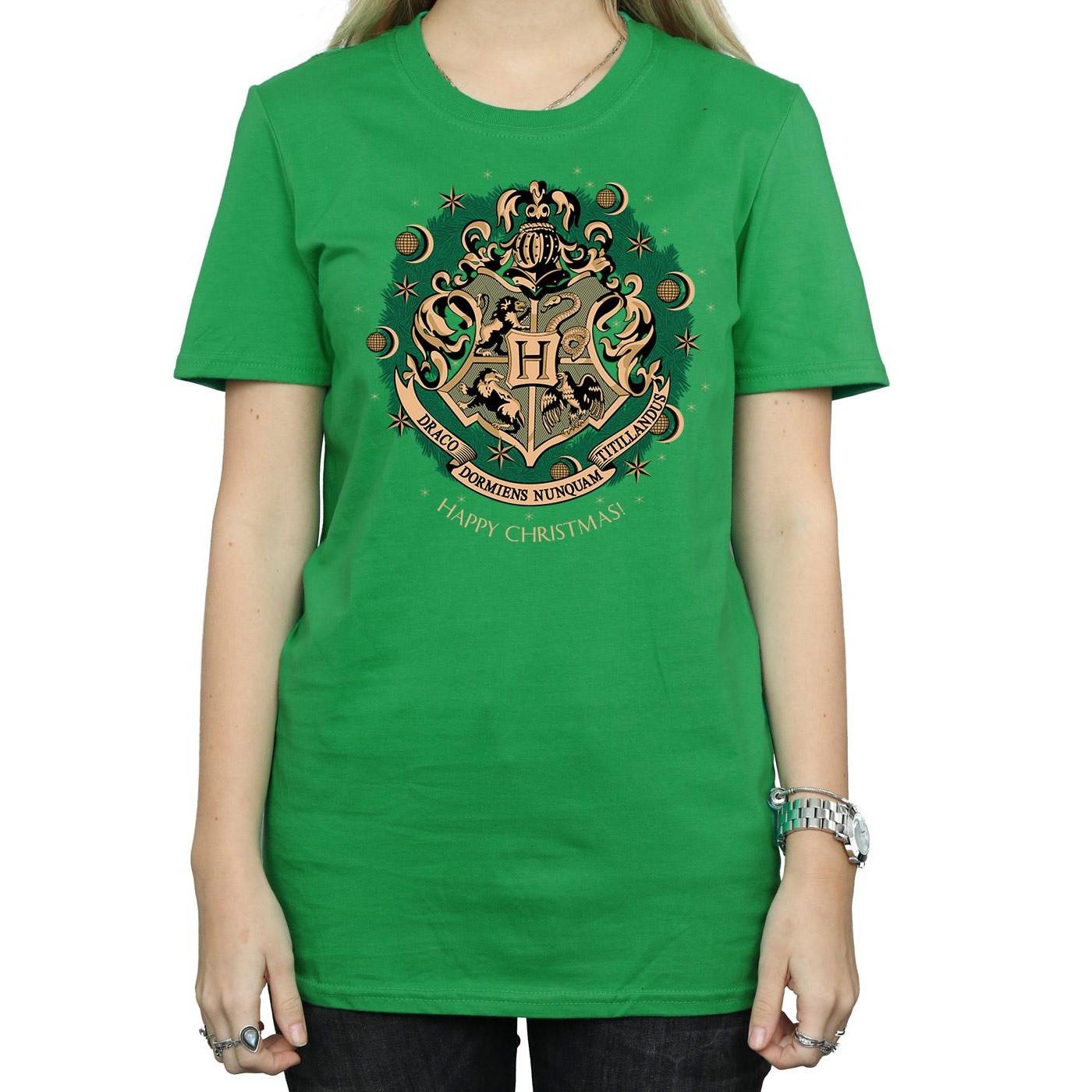 Harry Potter Hogwarts Happy Christmas T-Shirt  