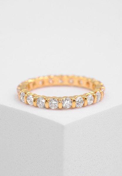MUAU Schmuck  Mémoire Ring Diamant 1.50ct. Gelbgold 750 