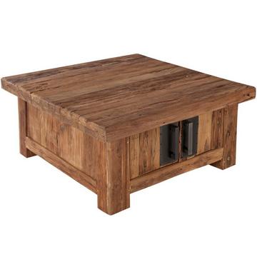 Tavolino cassettiera Unique Wood nature 85x85
