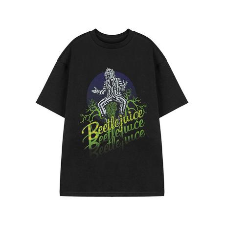 Beetlejuice  T-shirt unisexe à manches courtes avec logo Fade pour adulte 