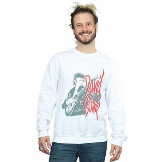 David Bowie Felpa Stampa Chitarra  