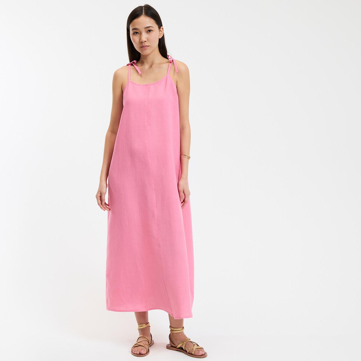 La Redoute Collections Langes ausgestelltes Leinenkleid  