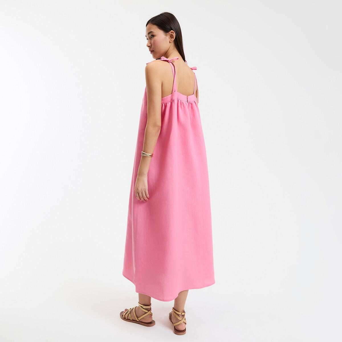 La Redoute Collections Langes ausgestelltes Leinenkleid  