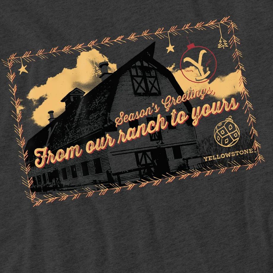 Yellowstone  Seasons Greetings From The Maglietta Natale 