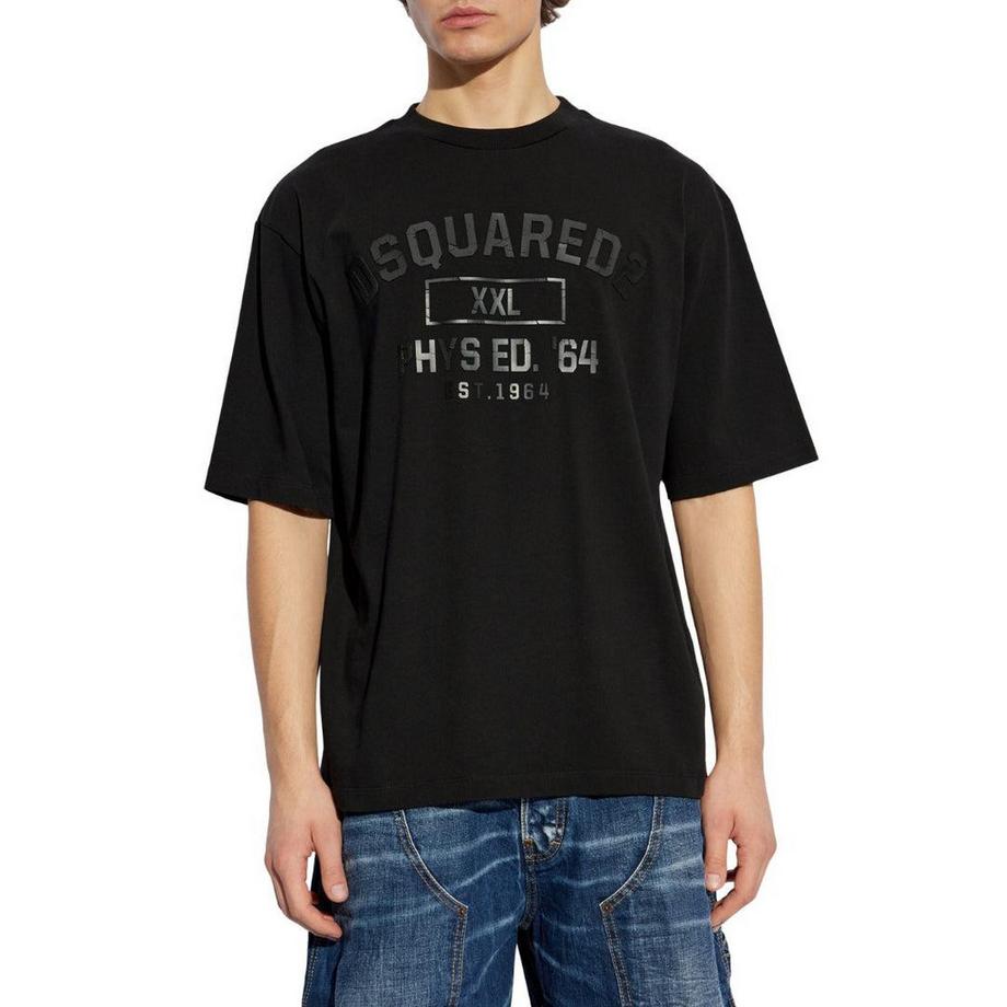 DSQUARED2  T-ShirtMotiftyle Logo Phys Ed Military 