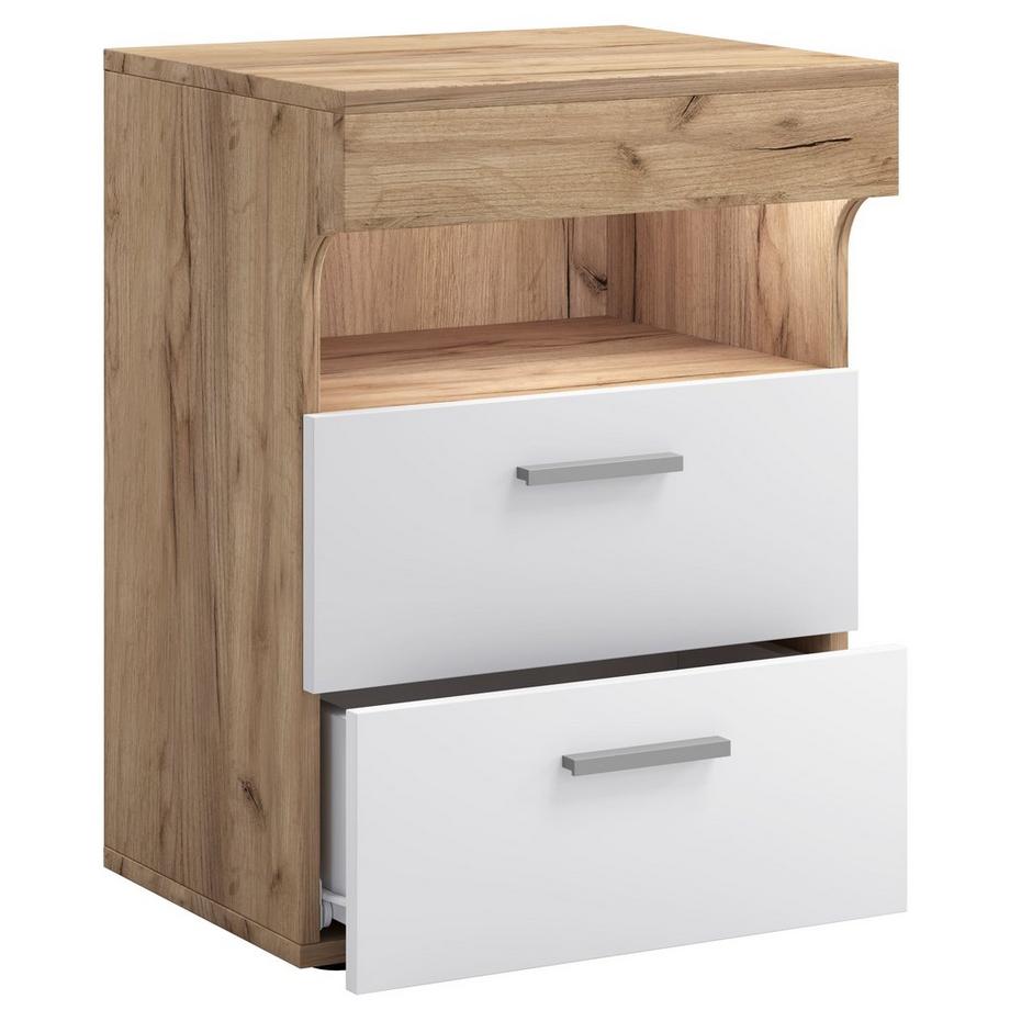 VCM Table de nuit Table d'appoint Porte pivotante Console Boxspring Table de nuit Slepal L  