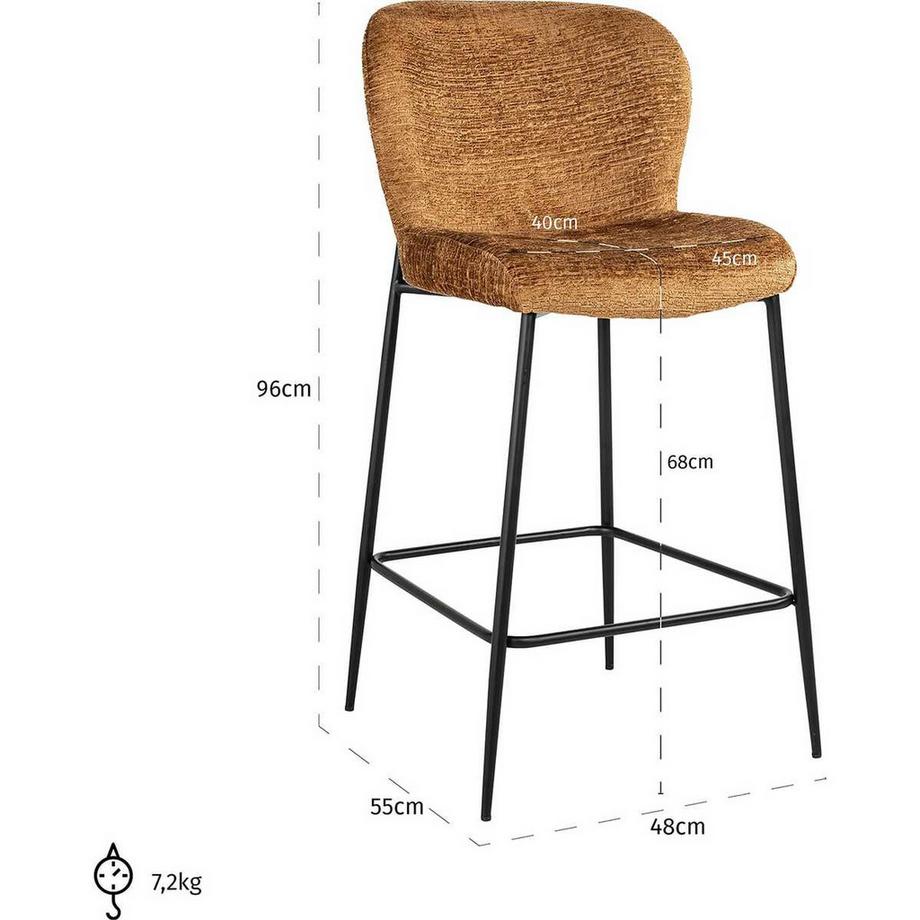 mutoni Barstuhl Darby cognac 96  