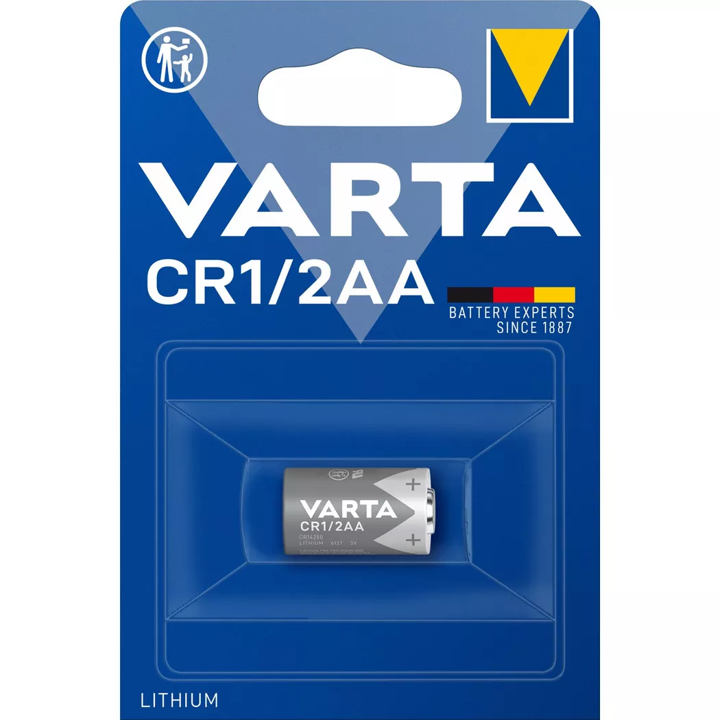 VARTA - Pile au lithium CR1/2AA / 1/2AA 3V, One Size