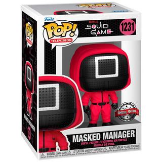 Funko  Figura POP Gioco del calamaro Manager mascherato Esclusivo 