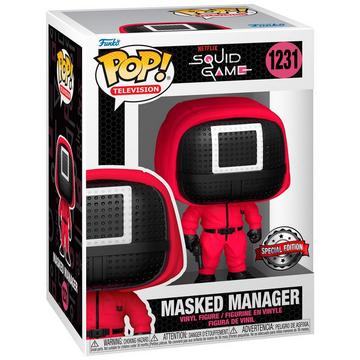 Figura POP Gioco del calamaro Manager mascherato Esclusivo