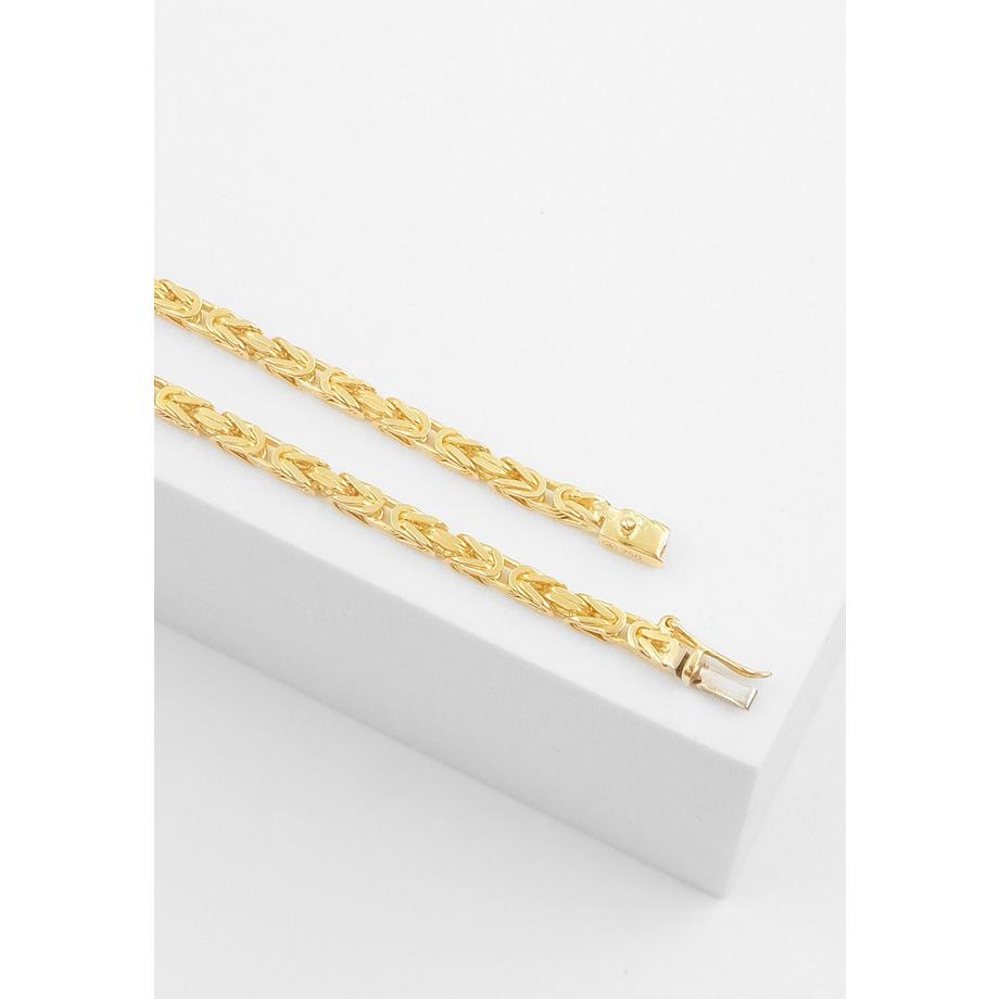 MUAU Schmuck  Bracelet Königskette Gelbgold 750, 2.3mm, 19cm 