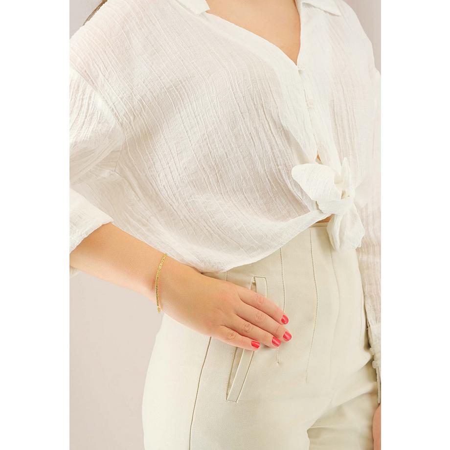 MUAU Schmuck  Bracelet Königskette Gelbgold 750, 2.3mm, 19cm 