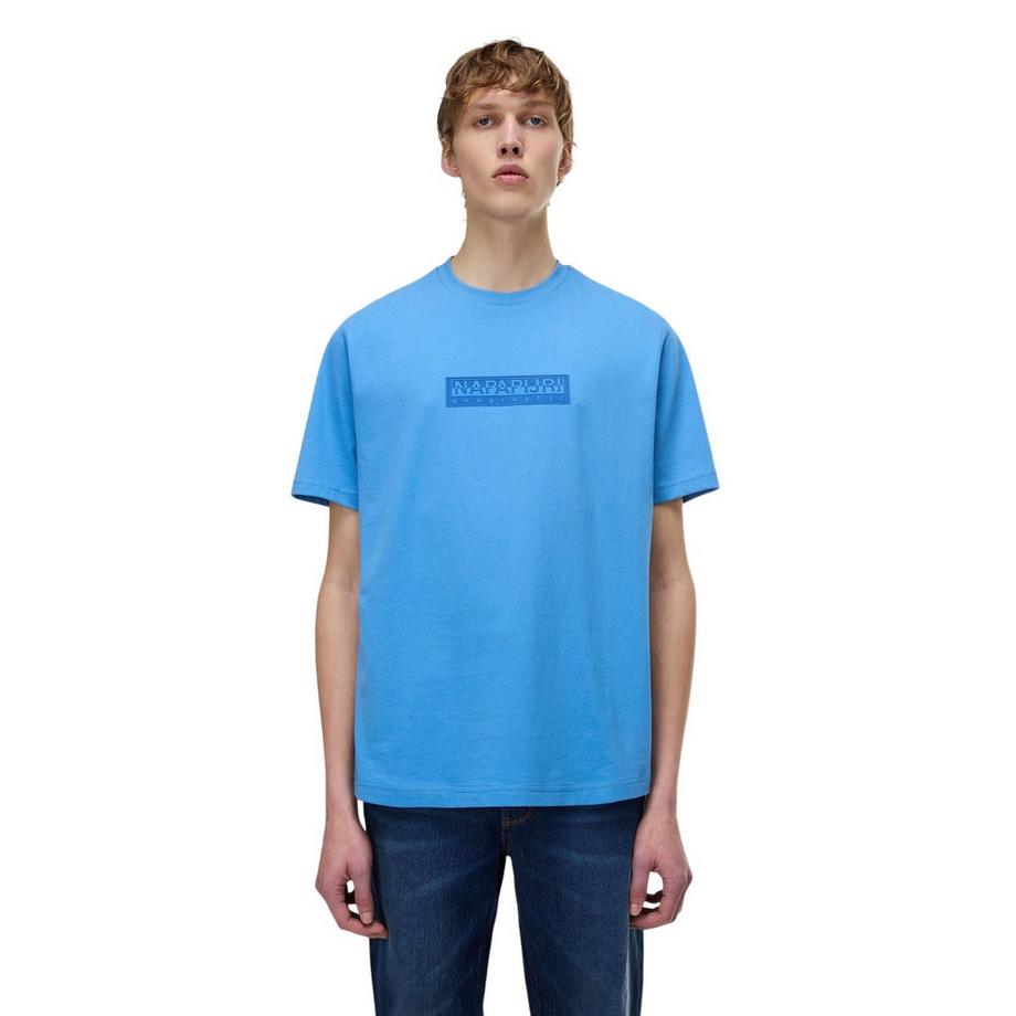 NAPAPIJRI Box Logo Grafikdruck T-Shirt  