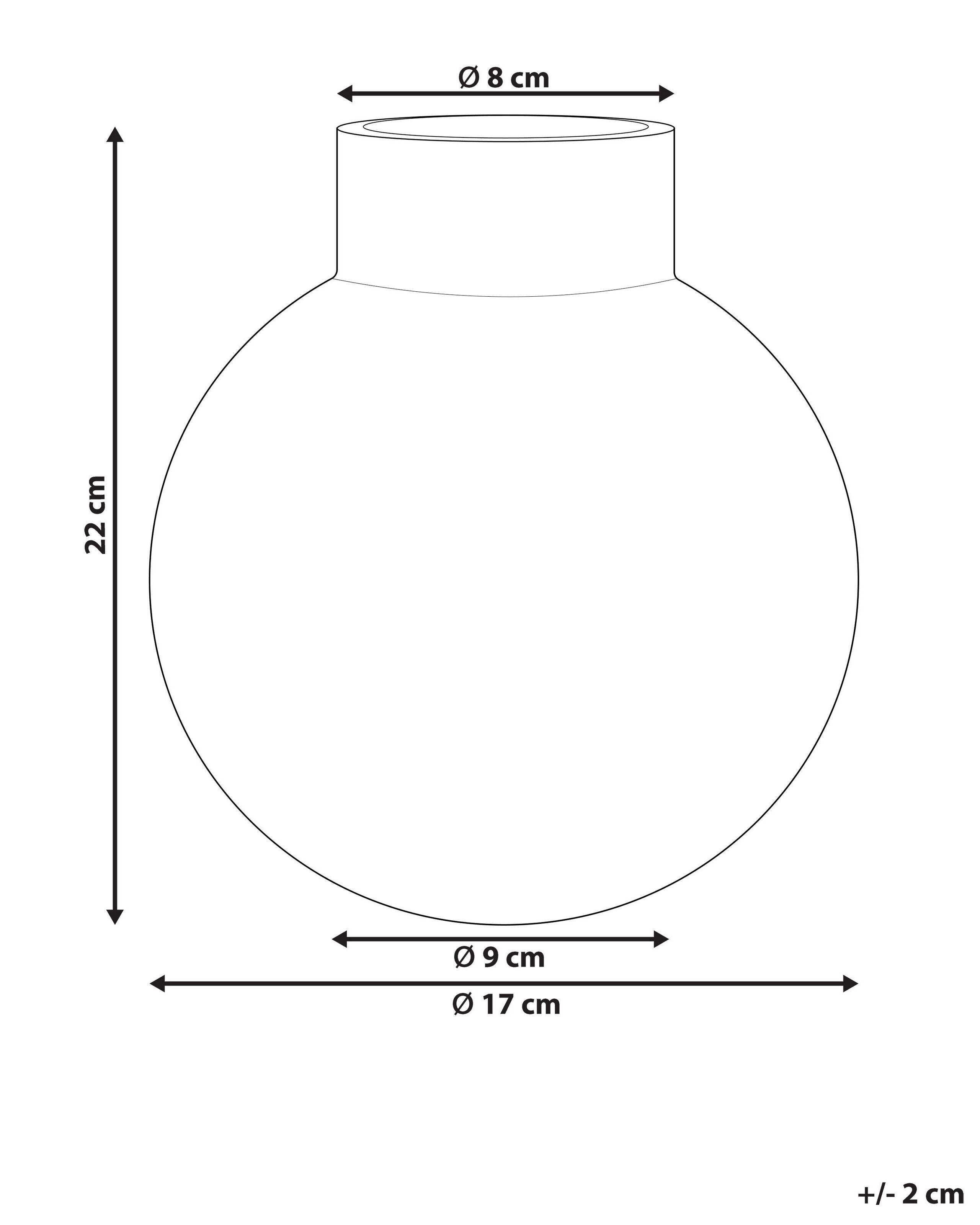 Beliani Blumenvase aus Glas Klassisch POLYDROSOS  