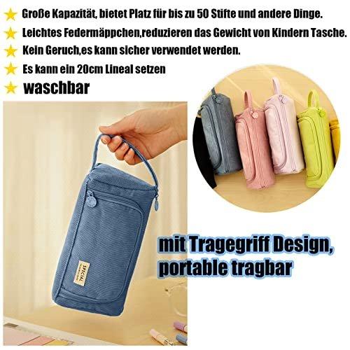 Only-bags.store Federmäppchen Federmäppchen Teenager Federmäppchen 3 Fächer Federmäppchen für Schule & Büro  