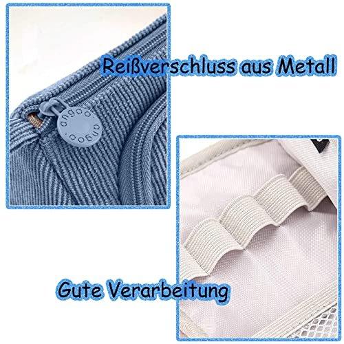 Only-bags.store Federmäppchen Federmäppchen Teenager Federmäppchen 3 Fächer Federmäppchen für Schule & Büro  