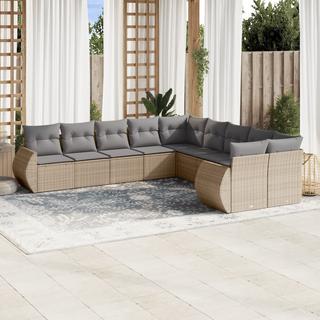 VidaXL set divano da giardino Polirattan  