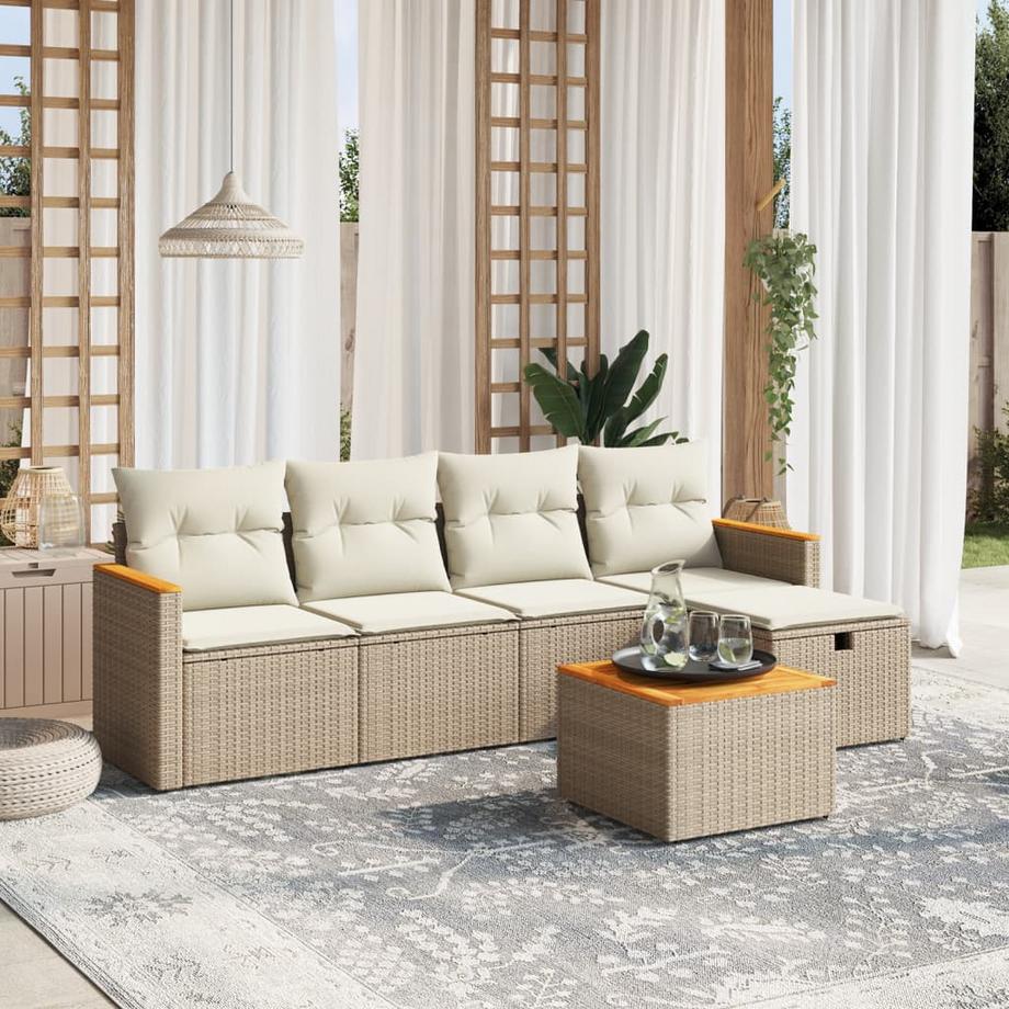 VidaXL Garten sofagarnitur poly-rattan  