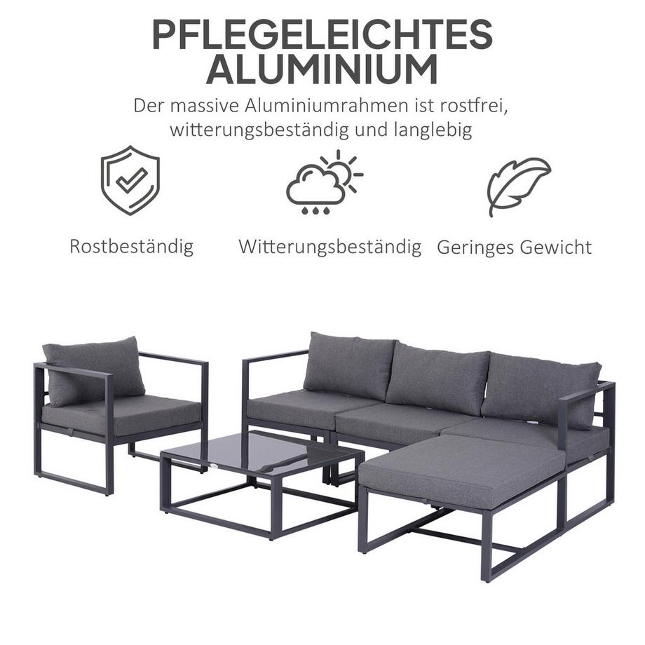 Outsunny Garten Sessel Set  